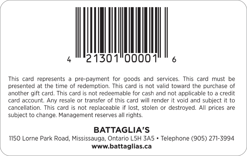 VIP loyalty card