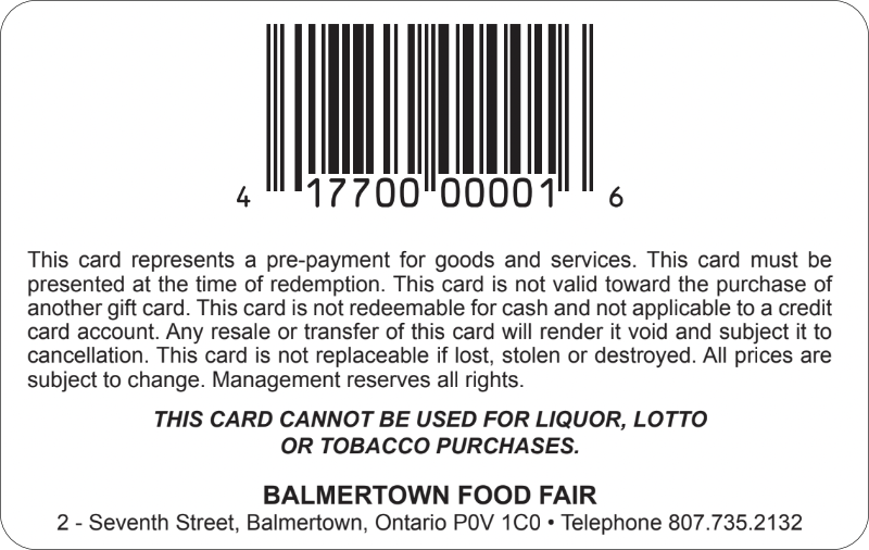 VIP loyalty card