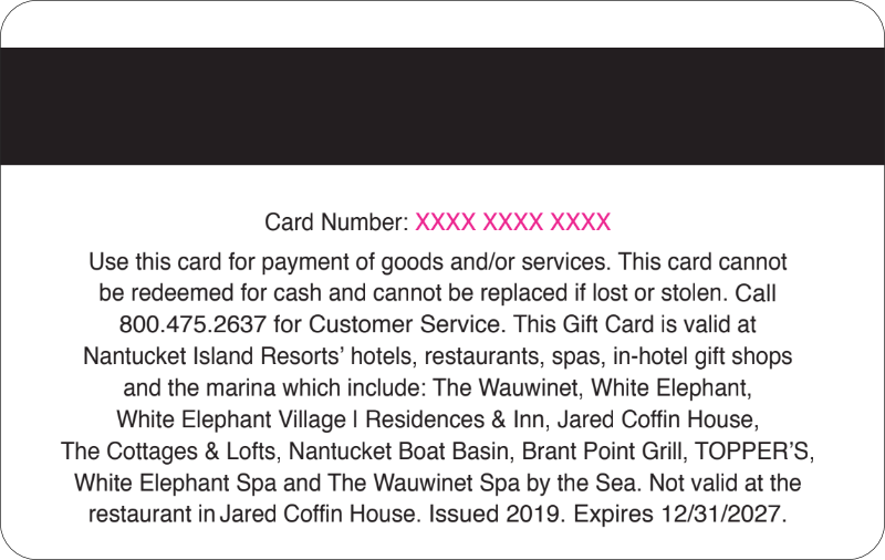 VIP loyalty card