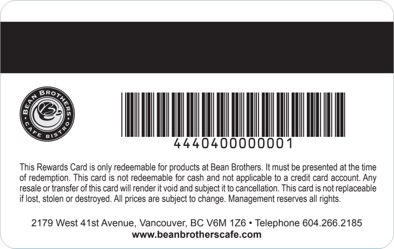 VIP loyalty card