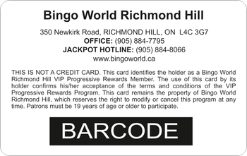 Barcode plastic printer card